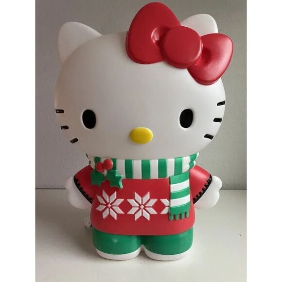 26 Inch Hello Kitty Lighted Holiday Blow Mold LARGE VERSION Limited Christmas - Picture 1 of 13